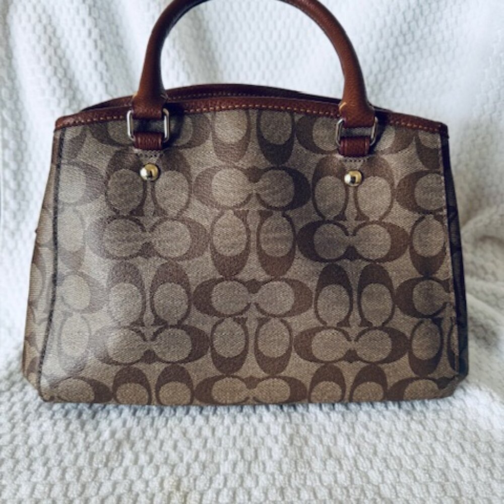 Coach Savannah Small Carryall • Signature Canvas • Crossbody Satchel - Picture 6 of 13